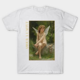 Cupid on the Lookout by Boureguereau T-Shirt